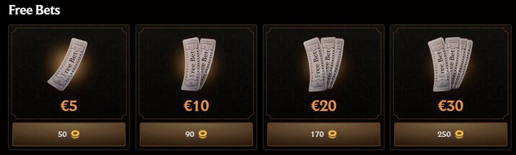 Gratiswetten im Shop Crownplay Casino
