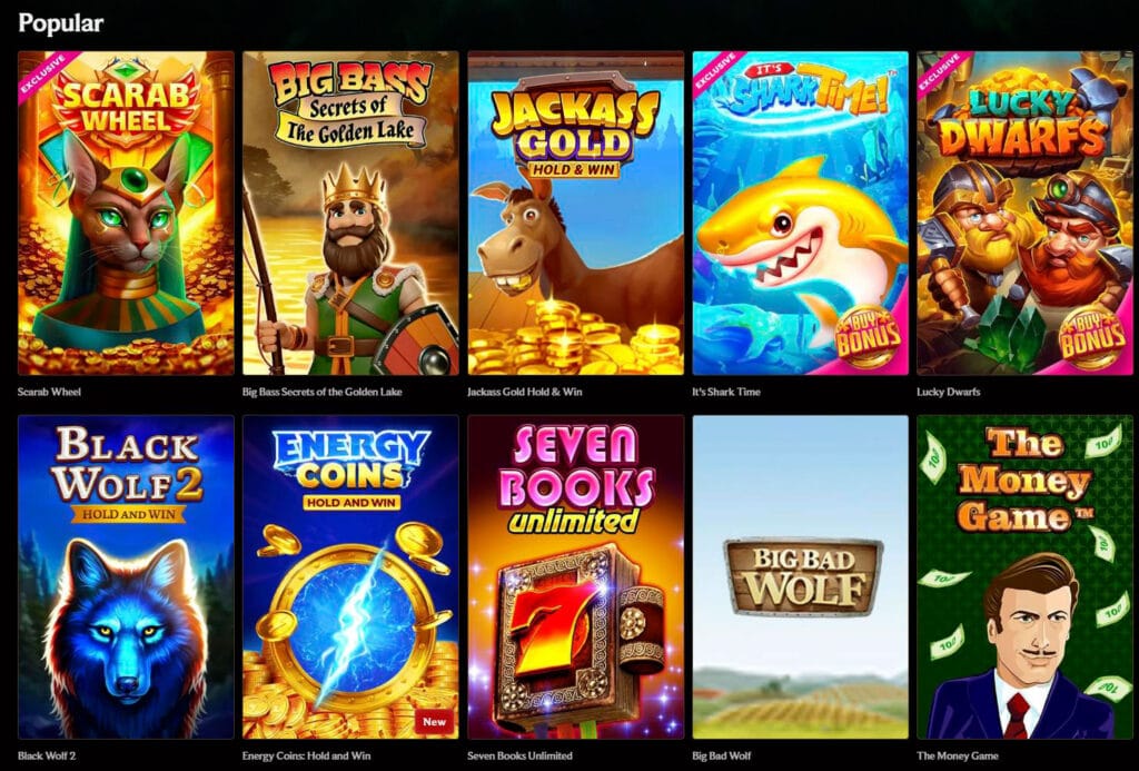 Jeux populaires du casino Crownplay